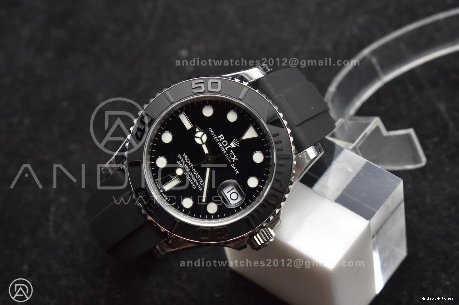 Black Edition WaterResistant Ceramic VSF Yacht-Master 226659 Bezel Best flex Weight) 3D 1213 42mm 1:1 Strap on (Gain VS3235 Oyster V3 0109